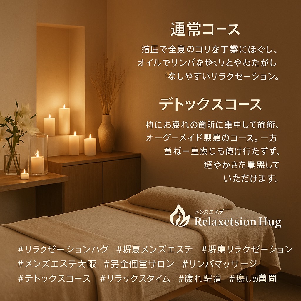 リラクゼーションハグのコース内容